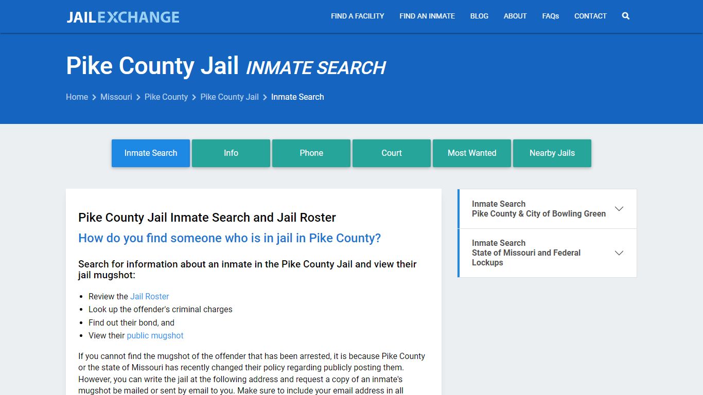 Pike County Inmate Search | Arrests & Mugshots | MO - Jail Exchange